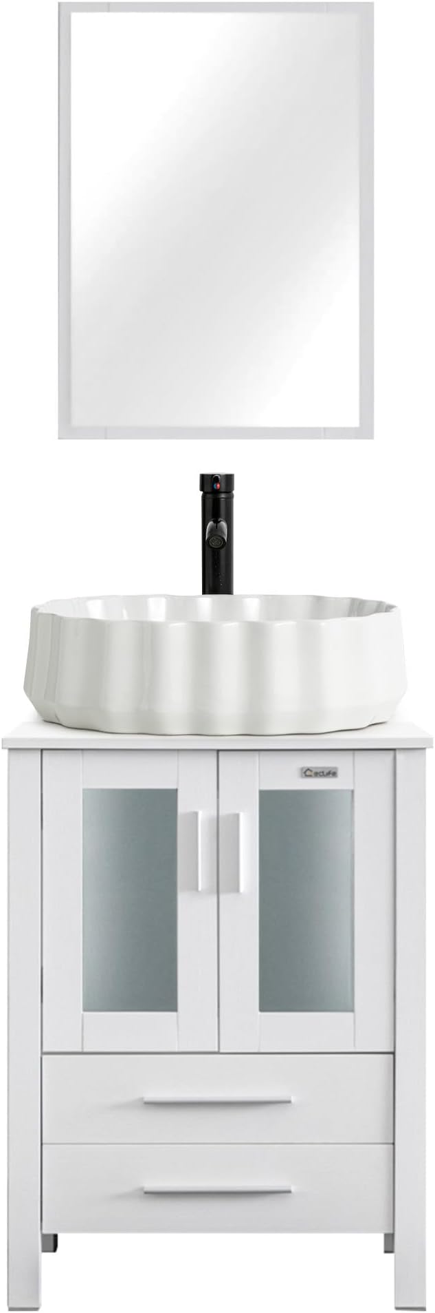 eclife 24" Modern Bathroom Vanity Sink Combo Freestanding Cabinet by eclife