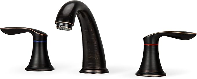 Bathroom Sink Faucet, Faucet for Bathroom Sink, Widespread ORB Bathroom Faucet - Image 4