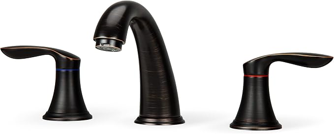 Bathroom Sink Faucet, Faucet for Bathroom Sink, Widespread ORB Bathroom Faucet - Image 4