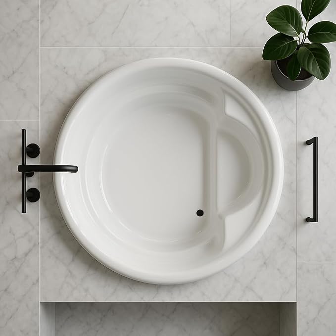 Carver Tubs - FL7272 - Modern Fiberglass Whirlpool Water Massage Bathtub - Image 3