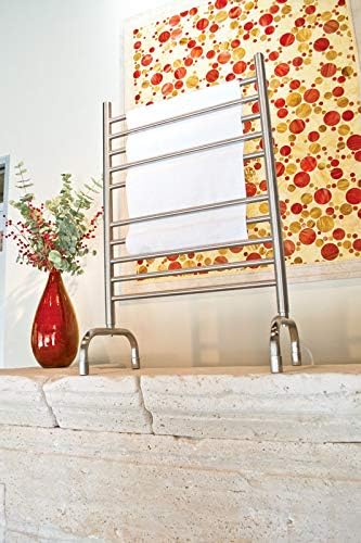 Amba SAFSB-24 Solo 24" Freestanding 10 Bar Towel Warmer in Brushed - Image 3