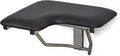 26" x 22.5" Black Padded Cushion Wall Mount Folding Right-Handed Transfer Bench by Seachrome