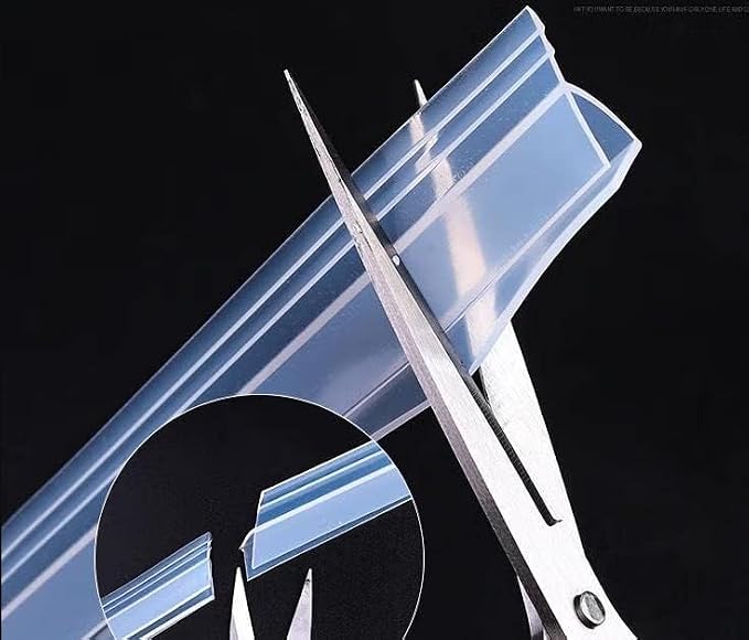 Frameless Soft Shower Door Sweep Seal Drip Rail, Glass Shower Silicone Door - Image 5