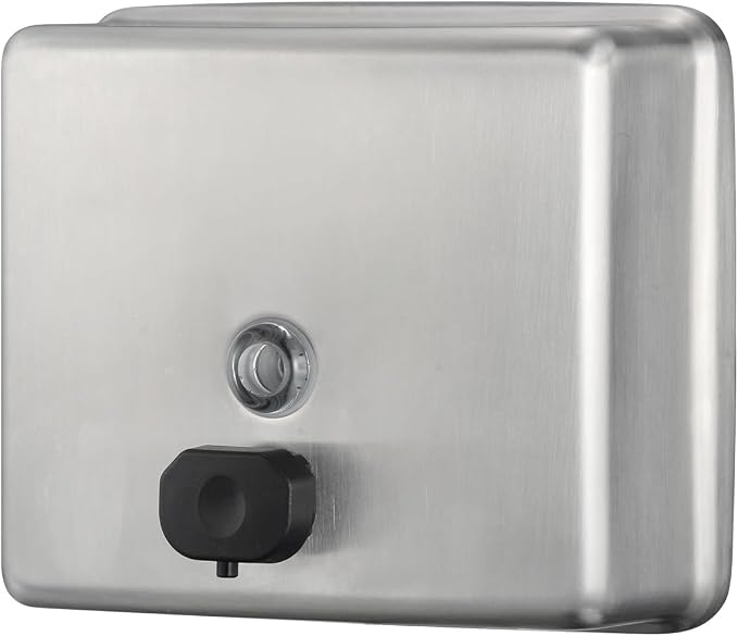 Stainless Steel Extra Large 1400ml/47oz Capacity Industrial Grade Soap Dispenser by Stardrix