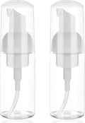 2 Pack Foam Pump Bottle Travel Small Size Mousse Foam Soap Dispenser Mini Empty by Mozeat+Lens