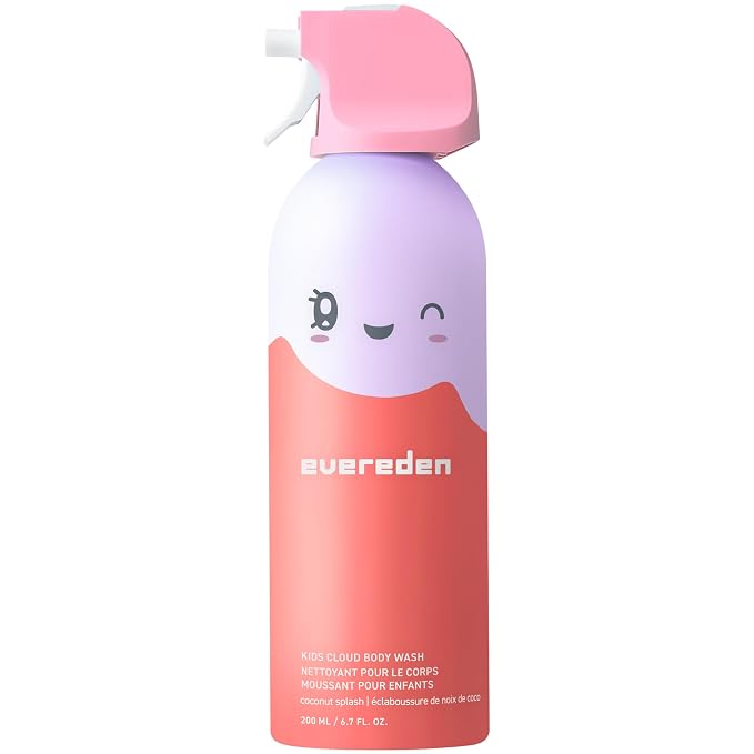 Evereden Kids Foam Soap, Cloud Body Wash: Spray, Shape & Splash: The Fun by Evereden
