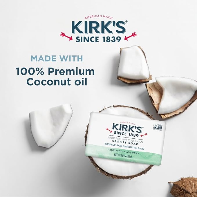 Kirk's Castile Bar Soap for Men, Women & Children - Image 3