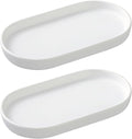 2 Pack White Round Soap Dispenser Tray by Eyrozia