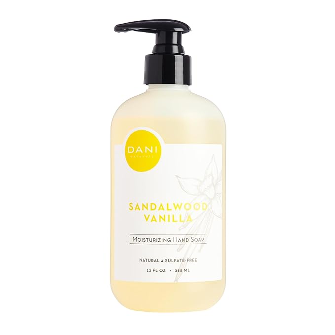 DANI Naturals Moisturizing Hand Soap – Sandalwood Vanilla Scent, Sulfate-Free & by DANINaturals