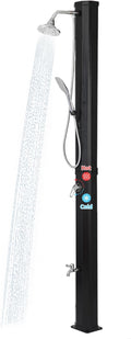 9.3 Gallon Solar Heated Outdoor Shower, 7.2FT Height, 360°Rotating Rainfall + by Nollapo