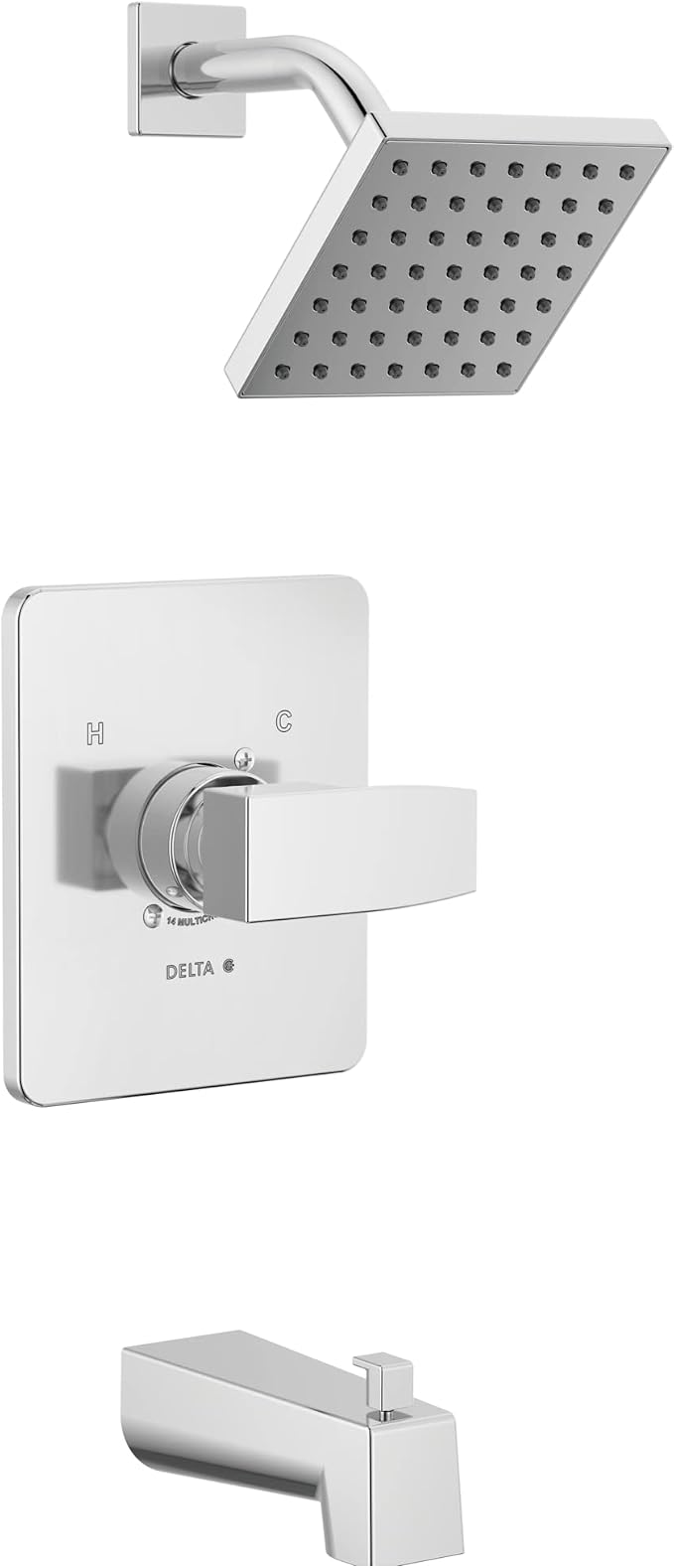 Delta Faucet Modern Single-Handle Chrome Tub and Shower Trim Kit, Shower Faucet by DeltaFaucet