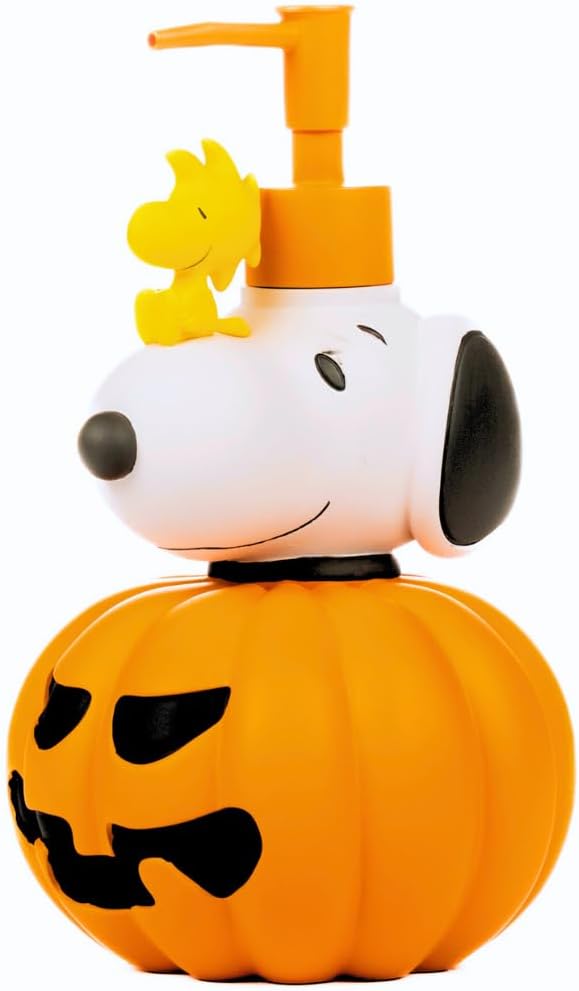 Peanuts Snoopy Pumpkin Soap/Lotion/Hand Sanitizer Resin Pump Dispenser by Franco