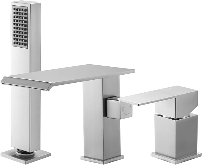 VEVOR Roman Tub Faucet, 3 Hole Waterfall Bathtub Faucet, Roman Bathtub Faucets by VEVOR
