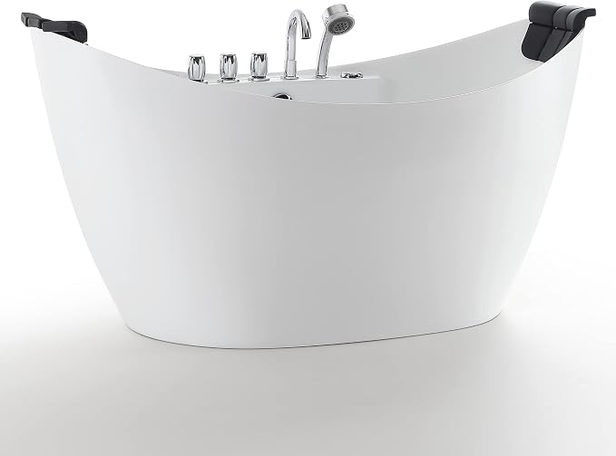 Empava 59" x 28" Freestanding Whirlpool Tub - Image 9