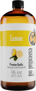 Lemon Essential Oil 16 oz for Cleaning, Humidifier & Aromatherapy Body Massage by Natures-Star