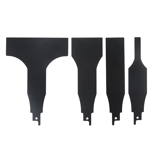 4PCS 2/5-4inch HCS reciprocating Saw Blade Saber Shovel Length Cleaning Tool by Vearter