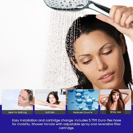 Crystal Quest Luxury Shower Power Handheld & Shower Head Combo Filtration - Image 6