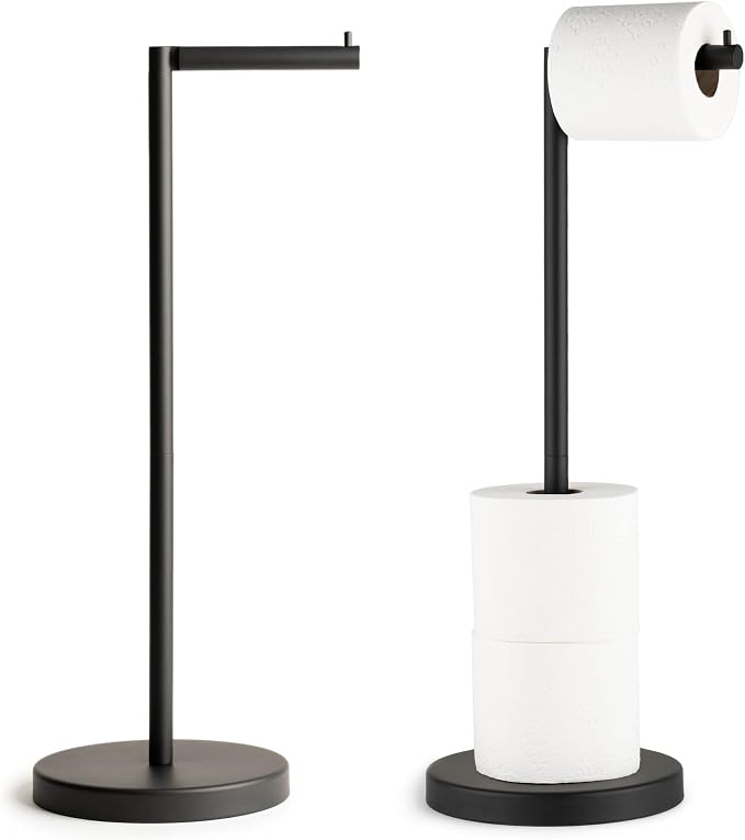 Marmolux Acc - Free Standing Toilet Paper Holder 1pc - Bathroom Storage by MARMOLUXACC