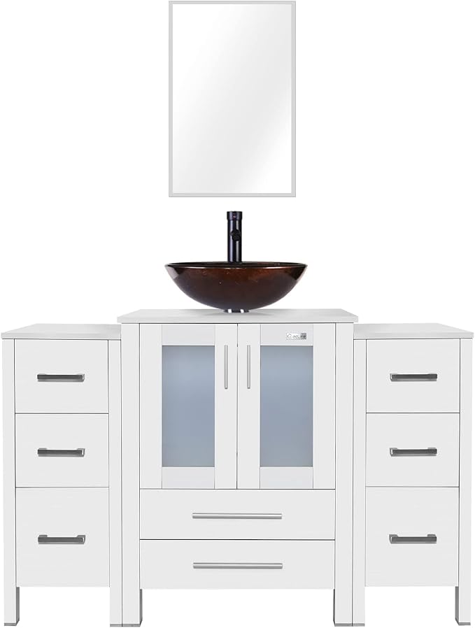eclife 48" Modern Bathroom Vanity Sink Combo Freestanding Cabinet - Image 6