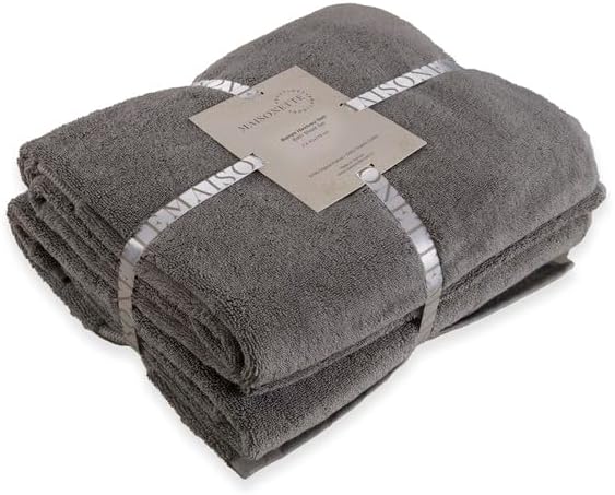 Maisonette Elegance 100% Organic Cotton Turkish Bath Towels, Soft & Absorbent - Image 2