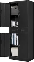 Metal Storage Cabinet, 71 Inch Tall Metal Storage Cabinet by YEEZER