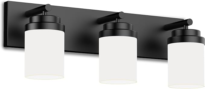 IZORRO Bathroom Vanity Light Fixture, 3-Light 22 Inch Matte Black Bathroom - Image 2