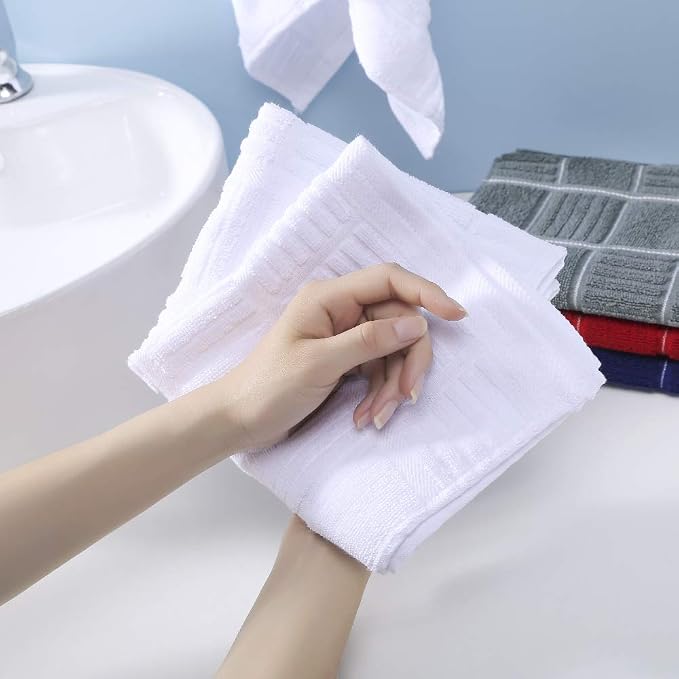 Anyi 100% Cotton Kitchen Towels, Absorbent Dish Towels - Image 4