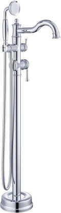 Free Standing Tub Faucet, Qinkell Classic Elegant Gooseneck Freestanding by QinkellSanitaryWare