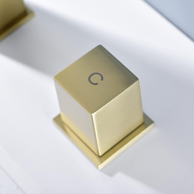 Luxury Brass 8 Inch Modern Widespread Waterfall Bathroom Sink Faucets - Image 6