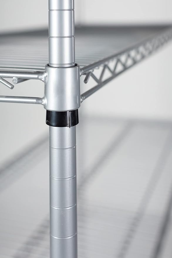 Omega 21" Deep x 36" Wide x 63" High 3 Tier Gray Starter Shelving Unit - Image 5
