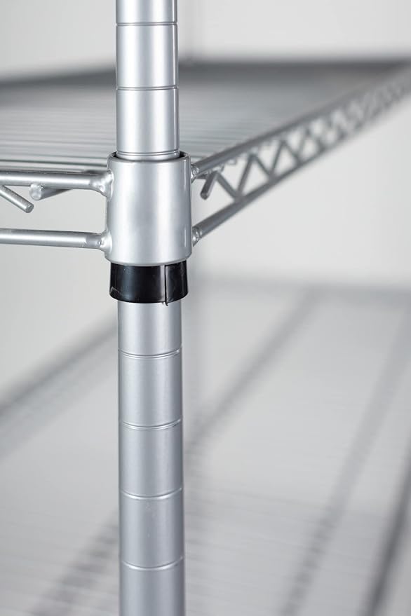 Omega 36" Deep x 60" Wide x 63" High 3 Tier Gray Starter Shelving Unit - Image 5