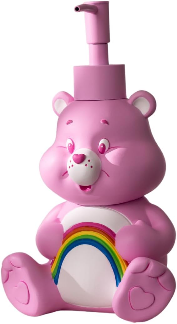 Care Bears Cheer Bear Soap/Lotion/Hand Sanitizer Resin Pump Dispenser, 10.36 by Franco