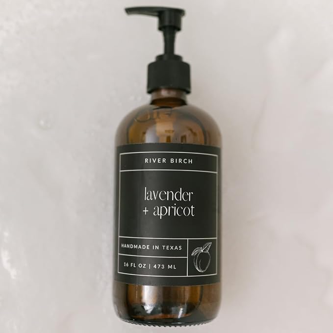 River Birch Lavender + Apricot Scented Natural Hand Soap - Image 7