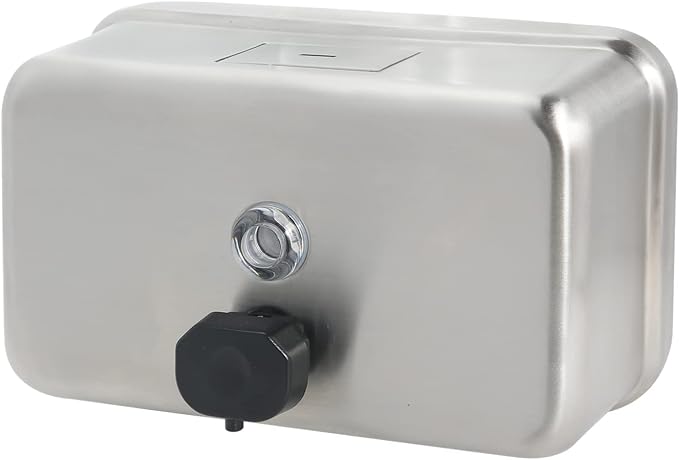 Heavy Duty Stainless Steel Wall Mount Soap Dispenser, 1100ml/37oz, by Stardrix