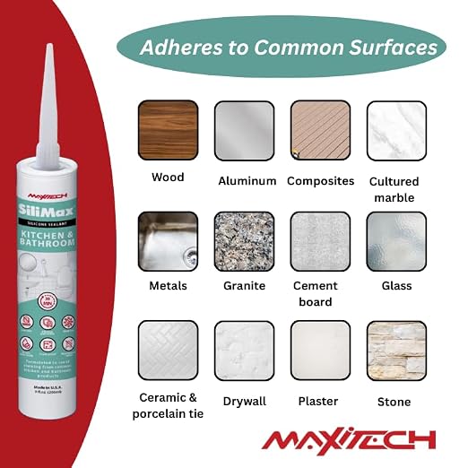 Kitchen & Bathroom Silicone Caulk– Clear Silicone Sealant Waterproof - Image 5