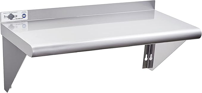 Profeeshaw NSF Stainless Steel Shelf 18” x 36”, 350 lb Commercial Shelves Wall by Profeeshaw