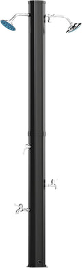 Outsunny 9.2 Gal Solar Heated Outdoor Shower, 7.1F 2-Section Outdoor Solar by Outsunny