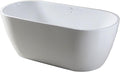FerdY Bali 59" Acrylic Freestanding Bathtub, Gracefully Shaped Freestanding by FerdY