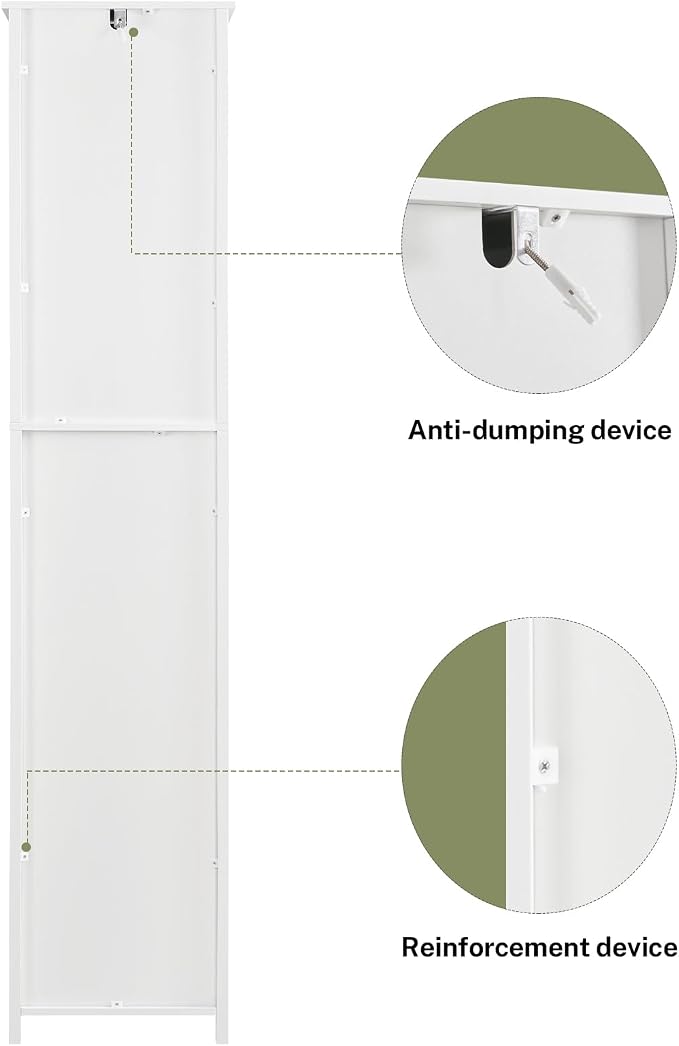 WEENFON 67 Tall Bathroom Cabinet - Image 9