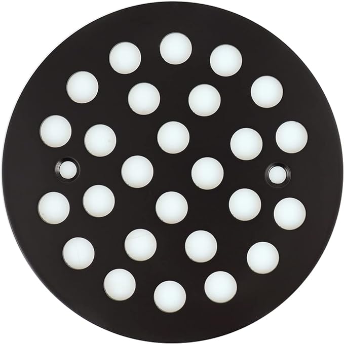 4-1/4 Inch Screw-in Round Floor Drain Cover Replacement Shower Drainer Grates by poyde