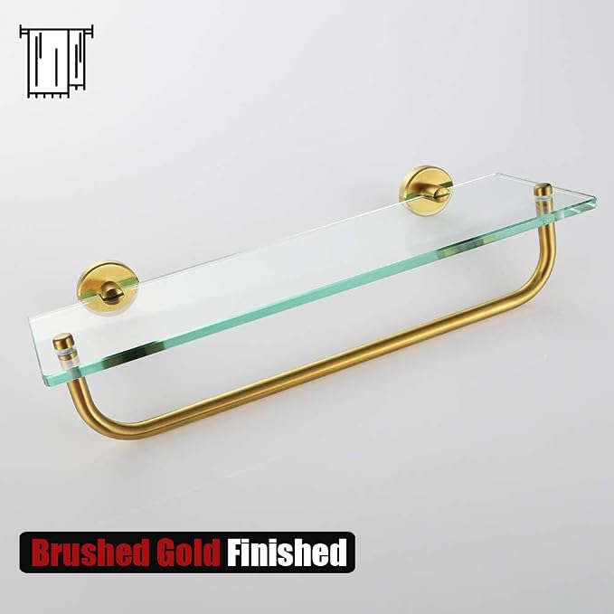 JQK Bathroom Glass Shelf, Shelf - Image 5