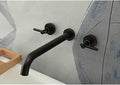 Wall Mount Tub Filler，Two Handle Bathtub Faucet, Extra Long Spout Reach by KOTTISAARI
