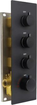 HOMEDEC 3 Way Thermostatic Shower Diverter Valve, Brass 3/4" Inlet and 1/2" by HOMEDEC