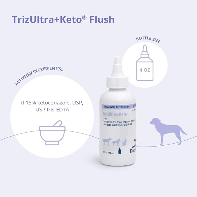 TrizEDTA TrizULTRA+Keto Flush for Dogs, Cats and Horses, 4 oz - Image 3