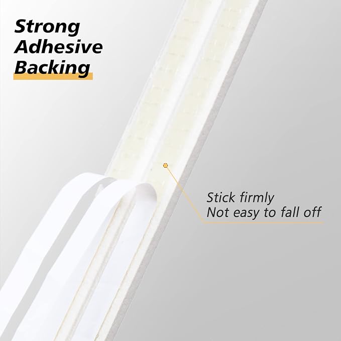 SUNMON Weather Stripping Door Seal Strip, 33Feet D-Type Soundproofing, Self - Image 3
