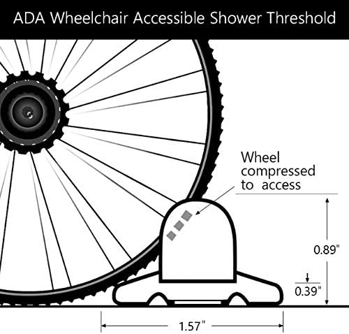 Duzzy 39 Inch Collapsible Shower Threshold Water Dam, Suitable - Image 2