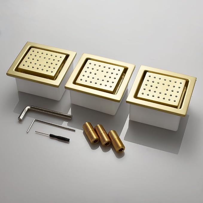 Brushed Gold Digital Display Shower System - Image 8
