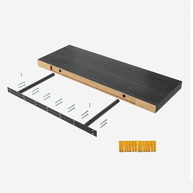 Floating Shelf, 24 in W x 12.75 in D x 2 in H Wooden Floating Wall Shelf - Image 6