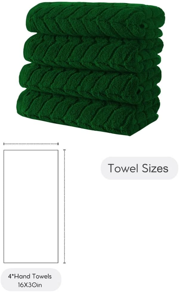 BAGNO MILANO Turkish Bath Towels, Soft Plush Jacquard Luxury Bath Towels - Image 4
