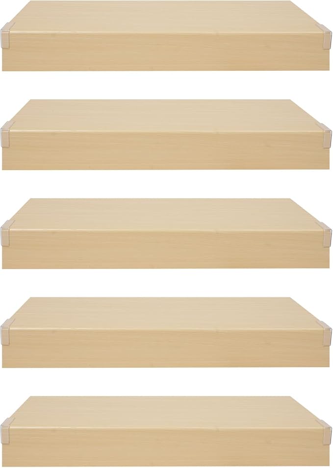 33 Inch Floating Shelves for Wall, 16 Inch Deep Hanging Shelf, Large Display & by LUOSHALIYA